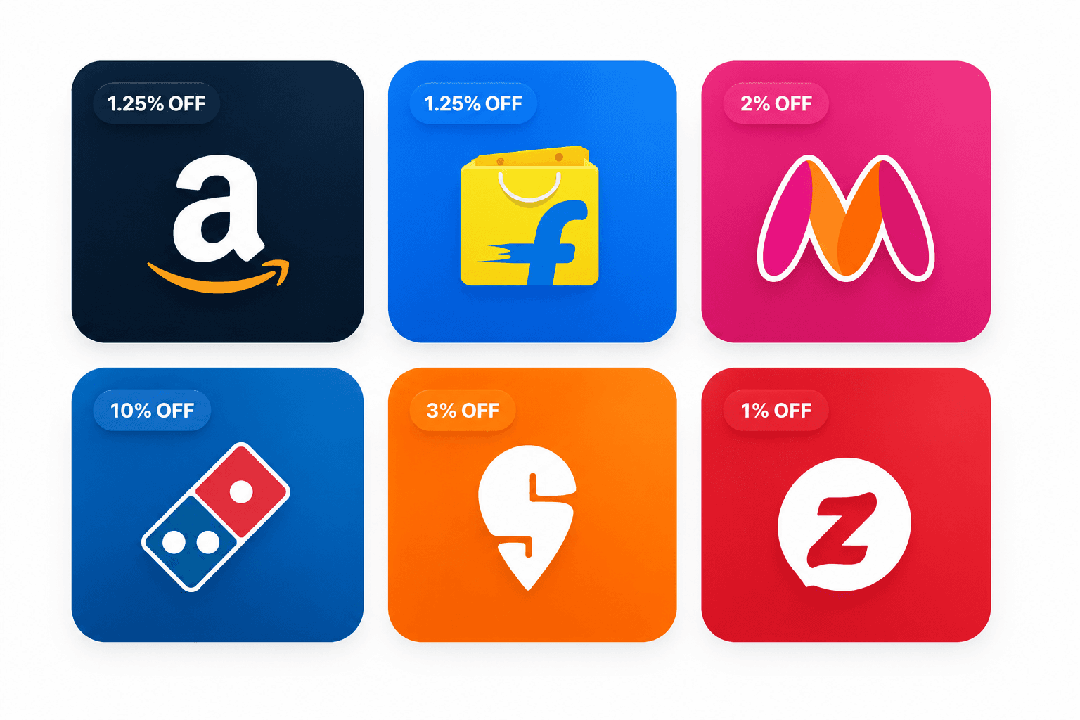 Wigope Hubble rewards gift cards including Amazon, Flipkart, Myntra, Domino's, Swiggy and Zomato